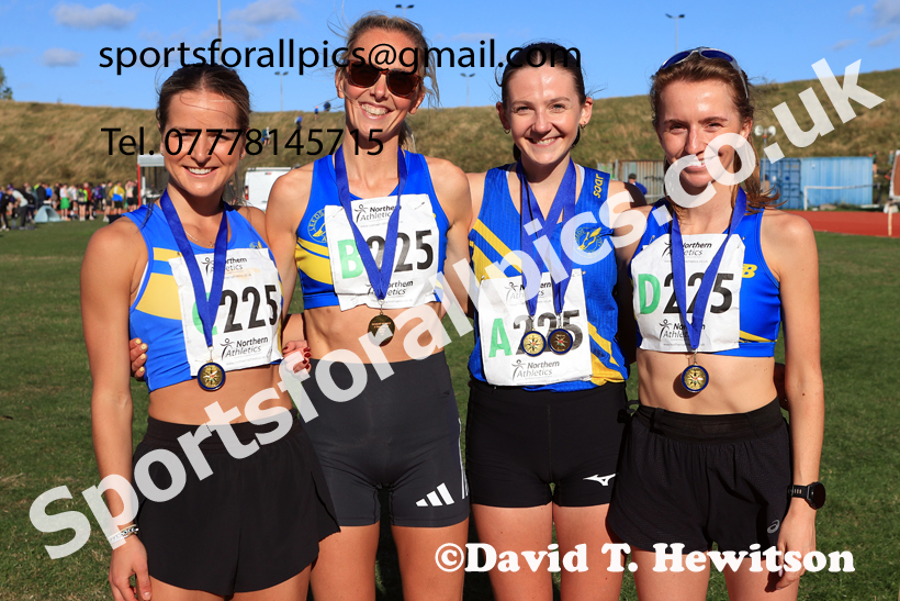 Senior Women, 2026 Northern Mens 6 and Womens 4 Stage and Youngsters Relays, Silksworth, Sunderland. Photo: David T. Hewitson/Sports for All Pics